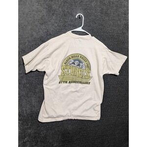Vintage 1997 Sturgis Black Hills Rally 57th Anniversary T-Shirt Cream XL 2140